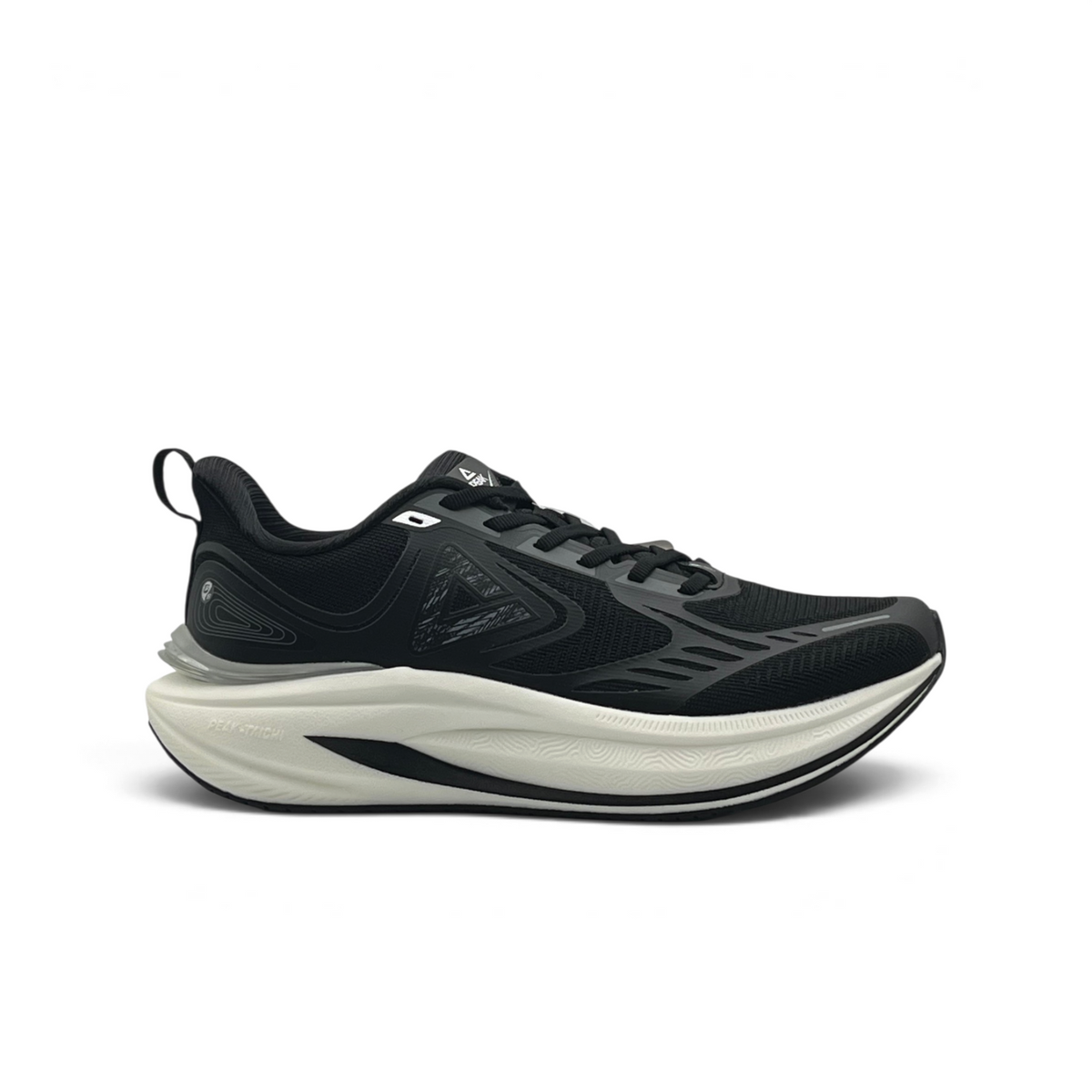 PEAK CUSHION RUNNING SHOES_BLACK/WHITE	ET261097H-Z497