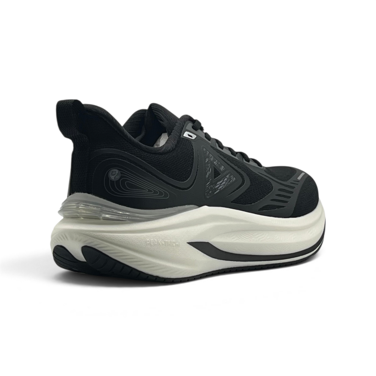 PEAK CUSHION RUNNING SHOES_BLACK/WHITE	ET261097H-Z497