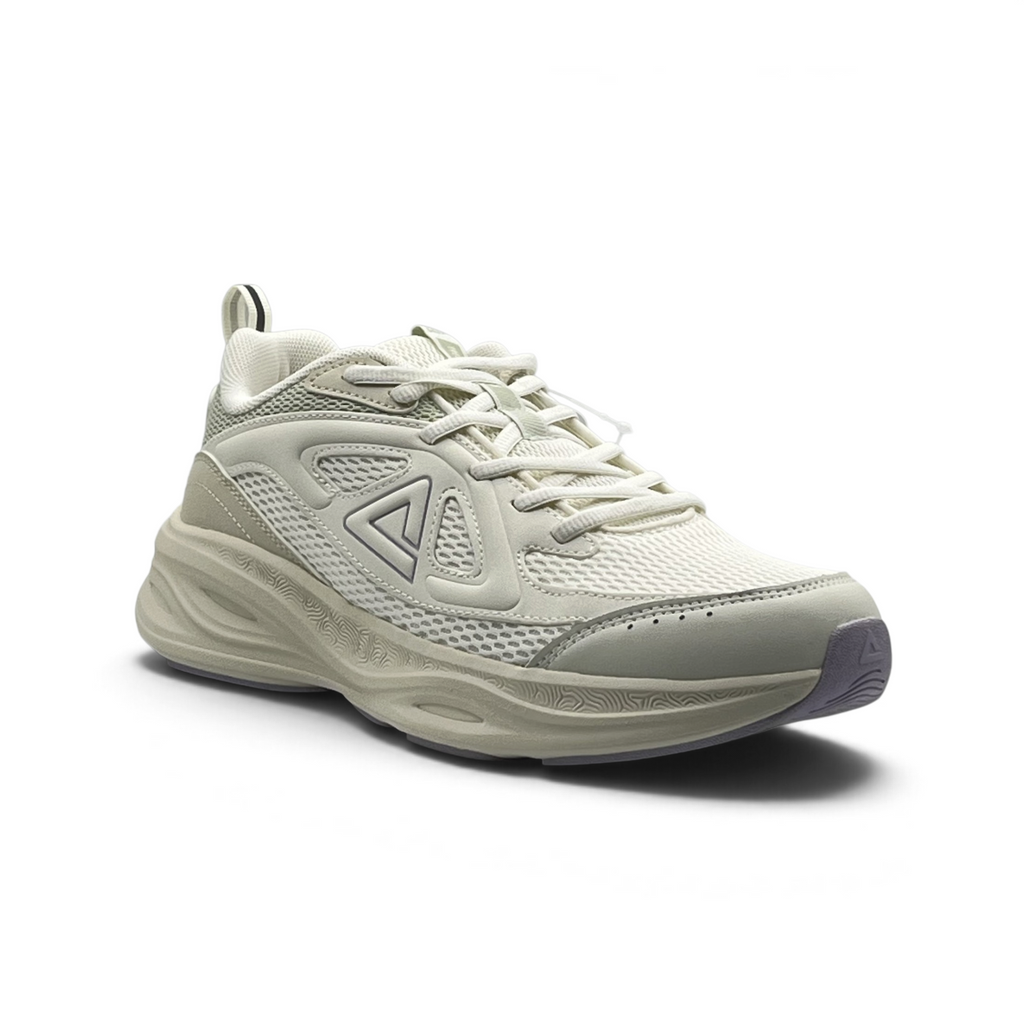 PEAK CROSS TRAINING SHOES-WHITE/GREEN EXT261258J-Z470